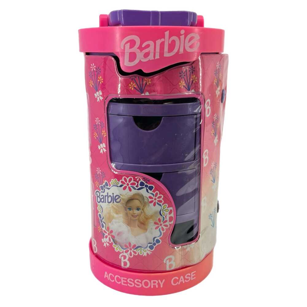 Mattel Pink Toy Vintage 1992 Barbie Accessory Cylinder Case